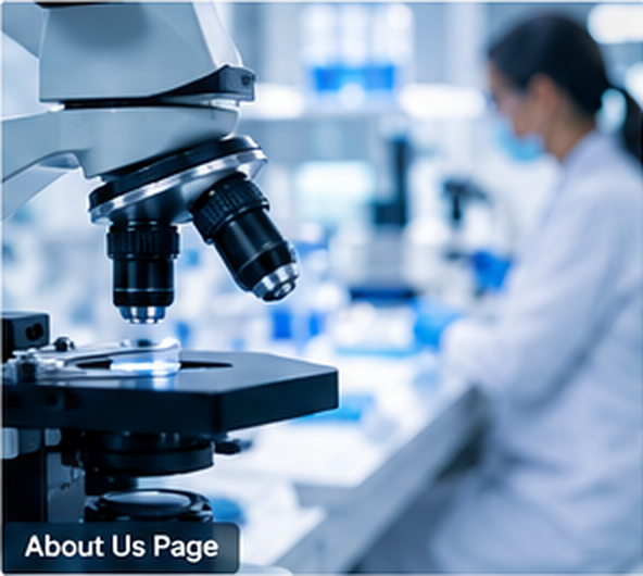 Biotechnology microscope and laboratory environment